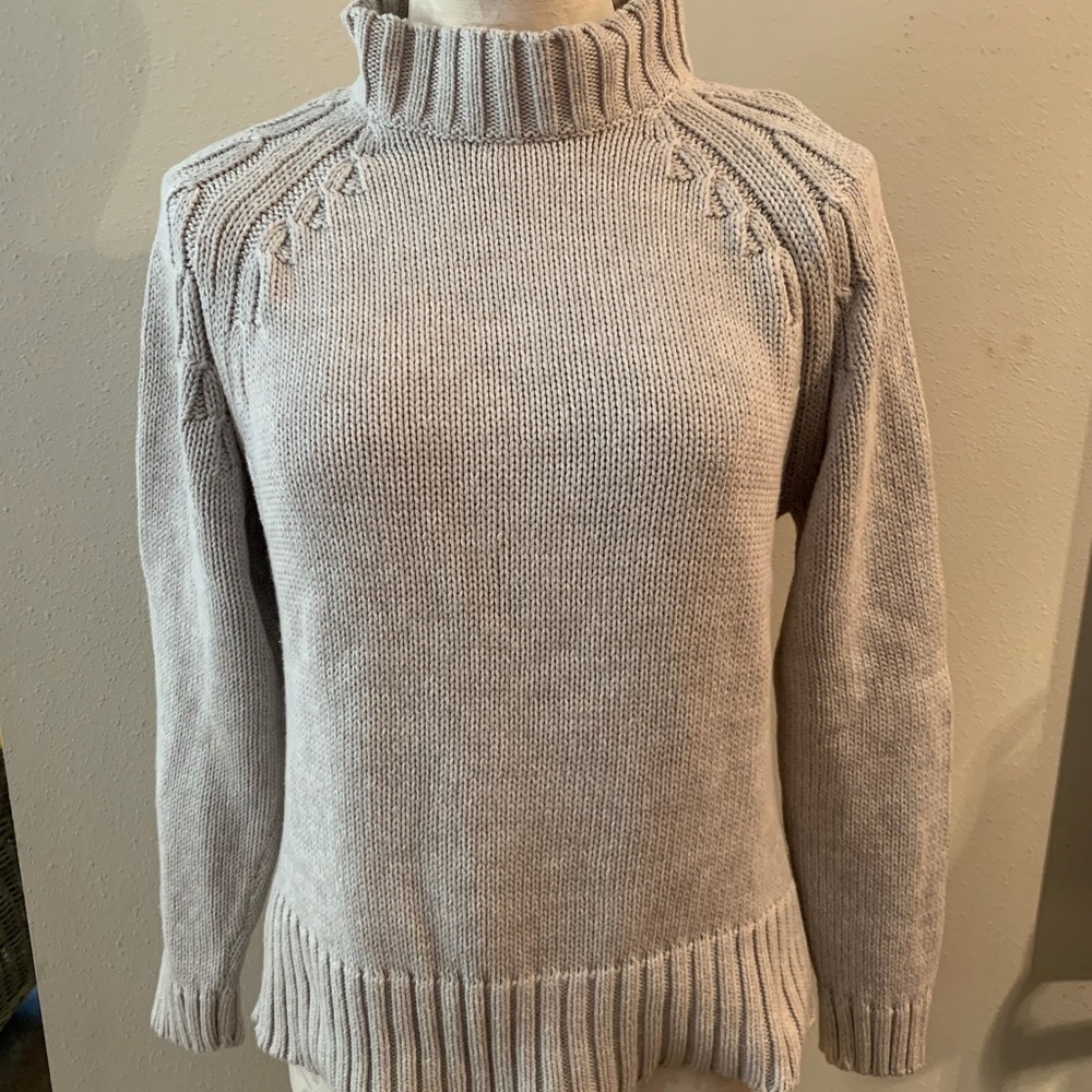 Kapalua Beige Cotton Knit Sweater Size Small